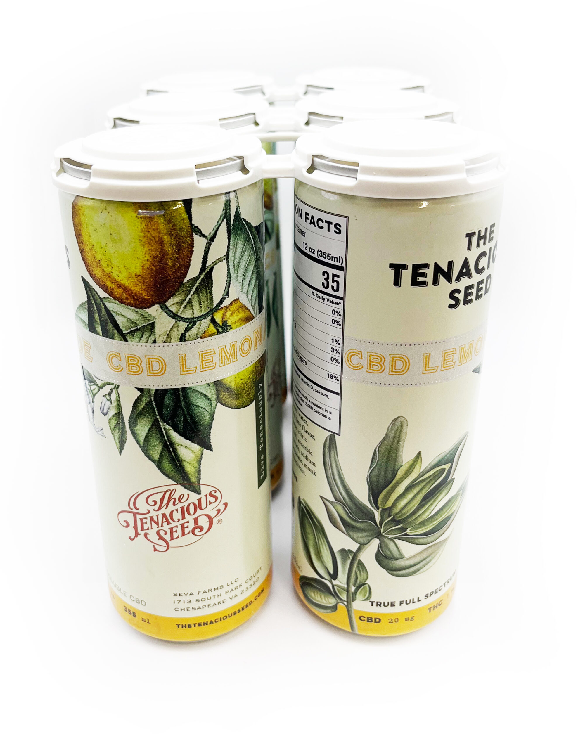 CBD Lemonade | Full Spectrum | 20 mg CBD | 12 Ounce Cans (6 PACK) - Image 3