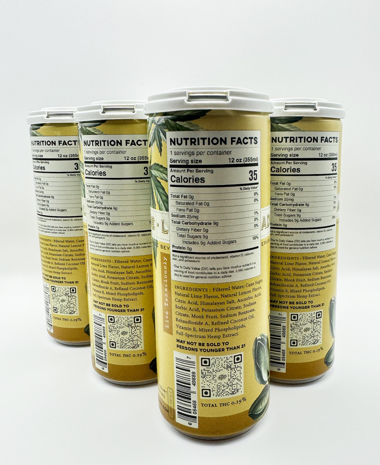 CBD Lemonade | Full Spectrum | 20 mg CBD | 12 Ounce Cans (4 PACK) (Copy) - Image 3